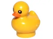 LEGO New Yellow Minifig Duckling Black Eyes/Orange Beak 1x.9x1.25cm D689