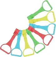 ibasenice 8pcs Pull Ring Nursery Cot Safety Stand Ring Walking Assist Tools for Boy Girl Crib Hanging Rings for Boy Girl Exercise and Movement Development