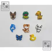 Crocs Charms for Croc Charm 8 Pc Animal Dog Cat Charm Cartoon Kids Children