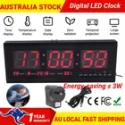 NEW Large Digital LED Alarm Clock Calendar Temperature Jumb Display Wall Mounted