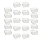 20 Pcs Plastic Bead Box Storage Small Mini Cases Container for Beads