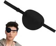 Left Right Pirate Eye Patch | Adjustable Pirate Single Eye Cover - Lazy Eye Patches for Left or Right Eyes for All Ages, Friends, Family