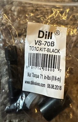 Dill VS-70B TPMS Redi Sensor Black Metal Clamp In Valve Stem TG1C Kit