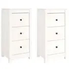 2pc Pinewood Sideboard Buffet Cabinet Storage Cupboard Shelf Pantry Kitchen Rack