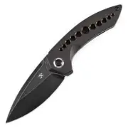 KANSEPT ODD 21 TITANIUM BRONZE ANODIZED HOLES 3.08'' CPM 20CV KNIFE K1077A1