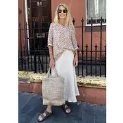 Jiva Maxi Linen Prudence Skirt - Natural