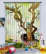 3D Tree House 678 Blockout Photo Curtain Print Curtains Drapes Fabric Window AU