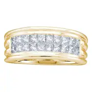 1/2CT-Diamond INVISIBLE MENS BAND