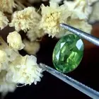 Remarkable Certified 1.10ct Natural Green Sapphire Madagascar Oval 6.7x4.9mm