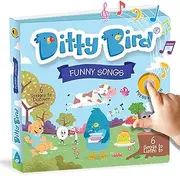 Ditty Bird Musical Book for Toddlers | Fun Children's Nursery Rhyme: The Johny Johny, Yes Papa | Interactive Sound Book for 1-3 Year Olds | Sturdy Baby Learning Toy
