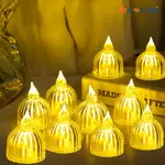 創意 LED 蠟燭燈/無焰閃爍電子蠟燭燈/電池供電塑料小蠟燭聖誕裝飾