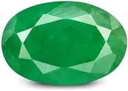 [S Kumar Gems & Jewels] Certified 5.25/7.25/9.25/11.25 Ratti Natural Emerald Stone (Panna Stone) Pure & Certified Oval Shape Green Gemstone with GLI Lab Report