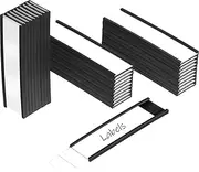 Outus 30 Pcs Magnetic Labels Holders Magnetic Tool Box Labels with 30 Pcs Protective Films and 60 Replacement Blank Paper Strips for Metal Shelf, Shelf Bin, Drawer 3 x 0.8 Inch
