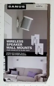 Sanus WSWM2-W1 Wireless speaker wall mount (pair) for Sonos Play & others