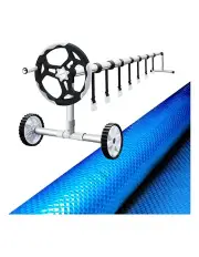 [Aqua Buddy] 500 Microns Swimming Pool Cover Roller 10X4M in Blue