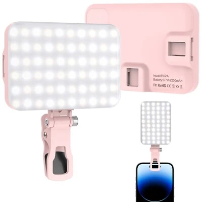 Selfie Light 60 LED 2200mAh Rechargeable Cell Phone 10-Level Fill Light 3 Modes
