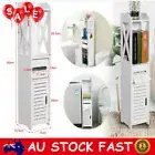Bathroom Toilet Storage Cabinet Organizer Standing Racks Cupboard Holder Shelf E