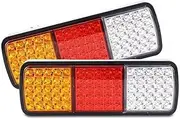 2 X 75 LED Tail Lights Stop Reverse Indicator 12V Ute Trailer Caravan Truck Boat