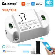 Aubess 10A/16A Smart WiFi Switch 2000W Tuya Smart Home Automation Module Wireles