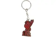 Liverpool FC Official Football Crest Keyring (Silver/Red) (One Size)