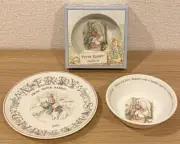 [New, unused] Wedgwood Peter Rabbit Plate Salad Bowl Discontinued From Japan