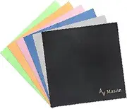 Musiin Original Guitar Cleaning Cloth, Custom Soft Microfiber, Lint-Free Polishing Cloth for Guitar, Violin, Piano, Keyboard, Trumpet, Clarinet. (6 Colors Packs)