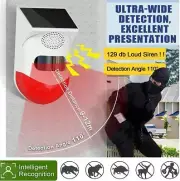 WiFi Tuya Smart Remote Control Outdoor Solar Security Sound Alarm Infrared Siren