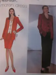 UNCUT Simplicity Pattern Jacket Vest Pants Skirt 7385