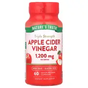 Nature's Truth, Triple Strength Apple Cider Vinegar, 1,200 mg, 60 Quick Release Capsules (600 mg per Capsule)