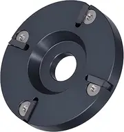 Hoof Trimming Disc, 4 Teeth Hoof Trimming Plate Aluminum Alloy Hoof Trimmer Grinder Disc with 4 Blades for Livestock Cow Horse Goat Cattle Sheep, Black 3.9 inch