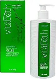 [Vitabath] Original Spring Green Moisturizing Bath & Shower Gel Wash Intoxicating Botanical Skin Rejuvenation, Hydrating Dry Skincare, Body Cleanser & Foaming Gelee - 21 oz