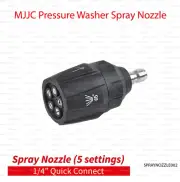 MJJC Pressure Washer Spray Nozzle (5 in 1) Universal 1/4" Quick Connect