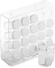 Prodyne Illusions Acrylic 20 Bottle Spice Rack
