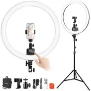 Neewer Advanced 18-inch LED Ring Light Support Manual Touch Control&LCD Screen