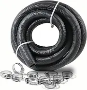 5/8 Transmission Oil Cooler Hose 10FT – SAE J1532 Certified, 300PSI High Pressure, Includes 10 Clamps for Leak-Free Fit (-40°F to 302°F) – Perfect for Power Steering & Hydraulic Systems