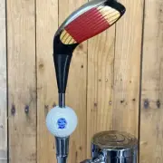 Pabst Blue Ribbon Golf Beer Tap Handle Vtg Ping Wood Driver Club & PBR Golf Ball