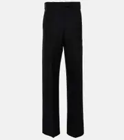 [Valentino] Valentino Crêpe couture straight pants AU 12 red