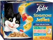 FELIX Sensations Wet Cat Food Fish Selection Jellies 60x85g