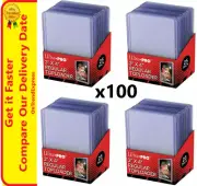 100 Ultra Pro CLEAR TOPLOADER Rigid Card Protector 35pt TOP LOADERS 4 Packs