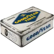 Goodyear Tires Vintage Style Storage Embossed Tin German Made Man Cave Bar Gift