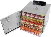 12 Tray Home Food Dehydrator, 360° Heating Fruit Dryer Machine 30-90° Adjustment 24 Hours Timer Food Dehydration Commercial Touch Screen Food Dryer for Fruit Vegetables Pet Snacks 10