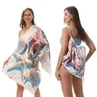Hot deal Swim Beach Towel Drawstring Backpack Storage Bag Bath Towel Turt 2 in 1