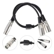 2 Pcs XLR Line Microphone Splitter Cords Dual Female Cable