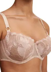 CHANTELLE 12M5 FLEUR Demi Underwire Bra ~ SUGAR ~ 38DD NWT $118