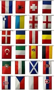 24 Countries Flag - Football Championship Bunting, Flags | International Flags of The World String Flags Bunting Banner, Commonwealth Games Flags, Flags, Internat