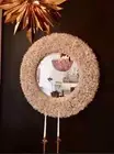 Unique Quartz Stone Wall Mirror, Handmade Crystal Quartz Mirror.