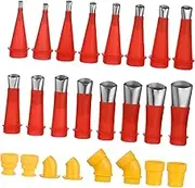 24 Pcs Caulking Tips Smoothing Calking Window Sealing Kits Nozzles Smoother Caulk Tips Spray Nozzle Tips Finishing Bathroom Caulking Nozzle Applicator Sealer Guys Stainless Steel