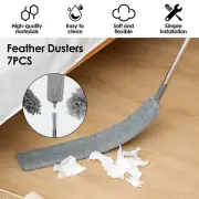 Feather Duster Bendable Scratch Free Microfiber Duster with 98 Inch guLtu