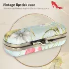 Lipstick Case Vintage Embroidery Pattern Portable Lipstick Case Holder With HPT