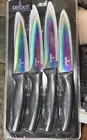 Silislick Stainless Steel Steak Knife Set Of 4 - Titanium Coated Kitchen Cutlery